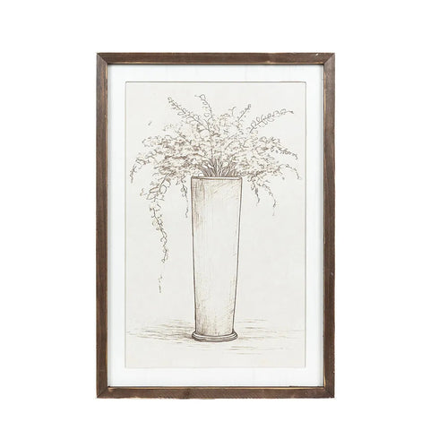 17" x 24" Reversible Flowers & Tree Wood Large Wall Art - Multicolor
