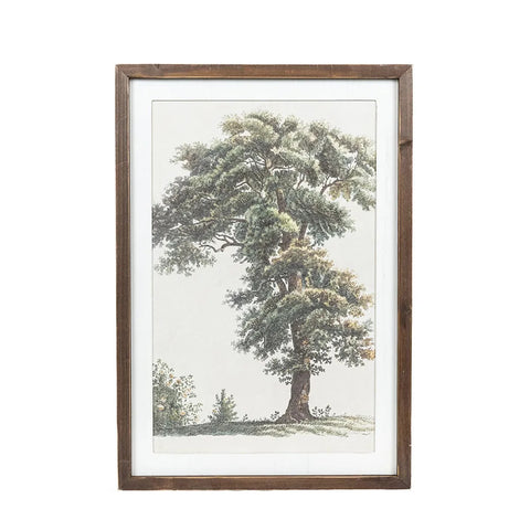 17" x 24" Reversible Flowers & Tree Wood Large Wall Art - Multicolor
