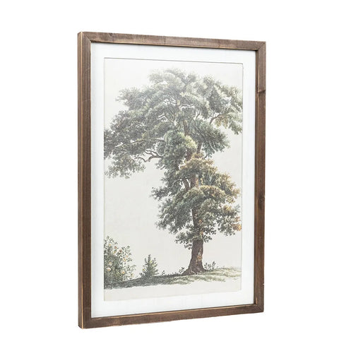 17" x 24" Reversible Flowers & Tree Wood Large Wall Art - Multicolor