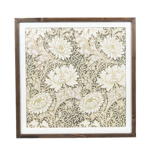 24" x 24" Reversible Large Floral Wood Wall Art - Multicolor