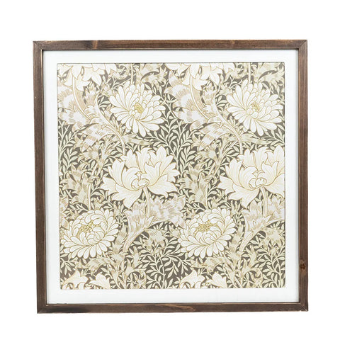24" x 24" Reversible Large Floral Wood Wall Art - Multicolor