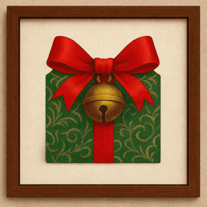 10" x 10" Present Wall Art - Multicolor