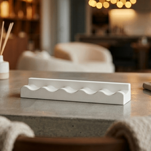 12" Wavy Ledgie-White