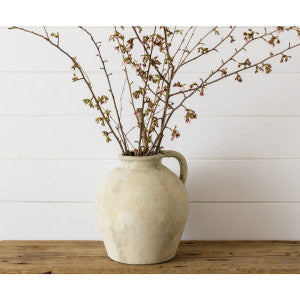 10" Weathered Tuscan Ceramic Pitcher