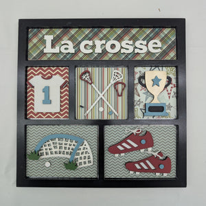 Shadow Box Frame Black with Lacrosse