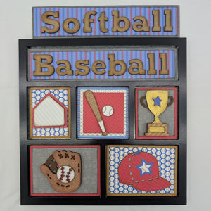 Shadow Box Frame Black with Soft/Baseball