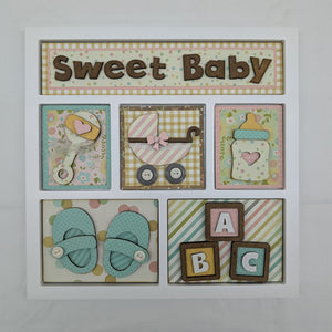 Shadow Box Frame White with Sweet Baby