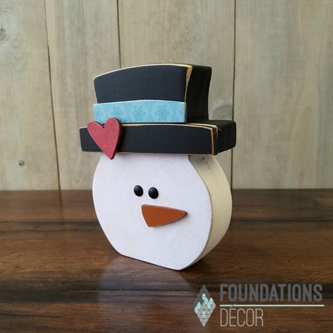January O - Snowman  in Hat