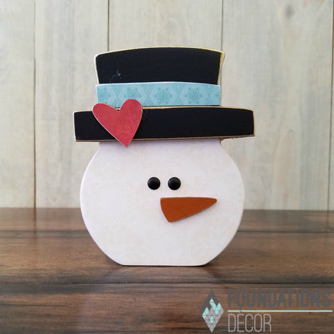 January O - Snowman  in Hat