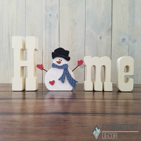 Winter Snowman with Arms