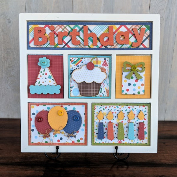 Birthday Shadow Box Kit Foundations Decor