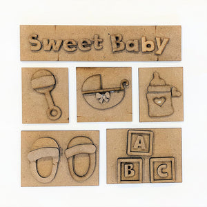Sweet Baby Shadow Box Kit