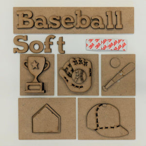 Baseball Shadow Box Kit