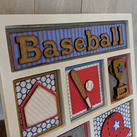 Baseball Shadow Box Kit