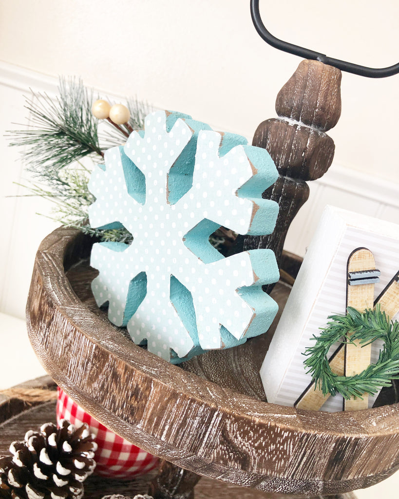 Foundations Decor Craft Kits - January Snowflakes Block