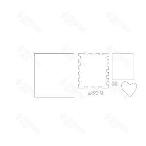 SVG File - Block Countdown - February / Valentine's Day