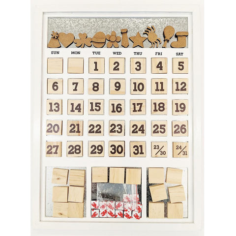 Magnetic Calendar - Frame White