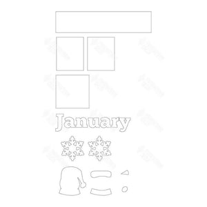 SVG - January Calendar