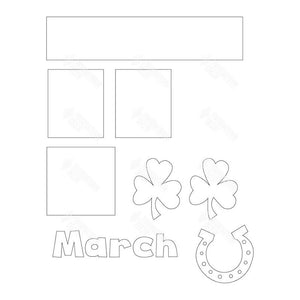 SVG - March Calendar