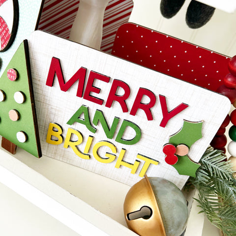 Tiered Tray Set - Merry and Bright