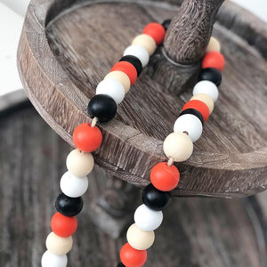 Wood Beads - Red, White, Blue, Natural – Foundations Decor