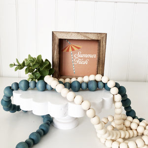 Grey Wooden Bead Garland – Pine and Fiber Co.