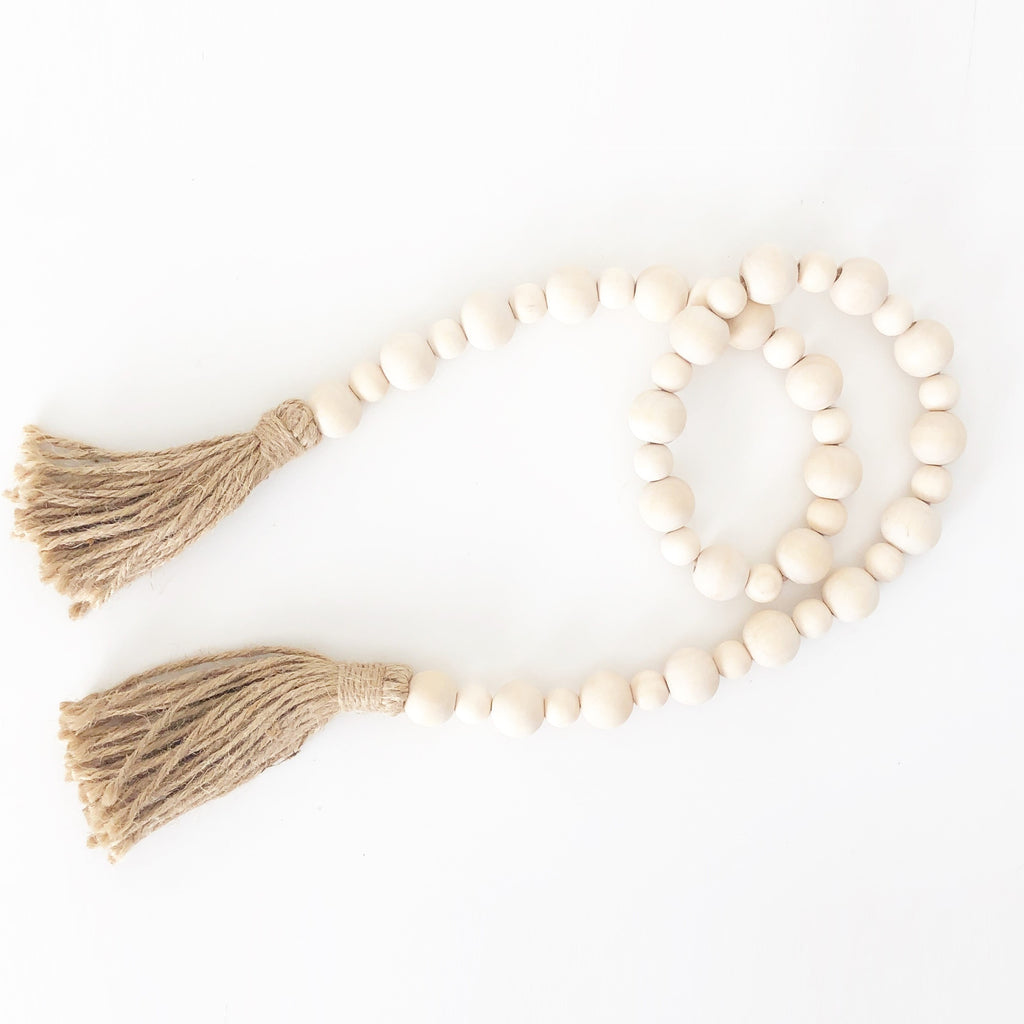 Wood Beads - Natural Large & Small