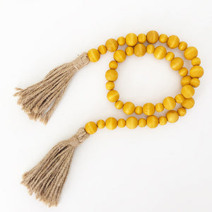 Wood Beads - Touch of Yellow