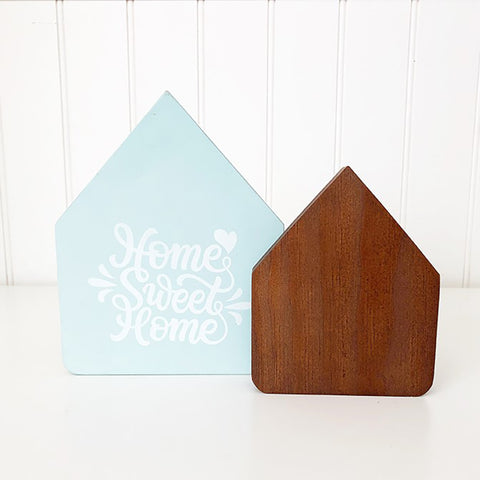 Home Sweet Home Wood Houses - Set of 2