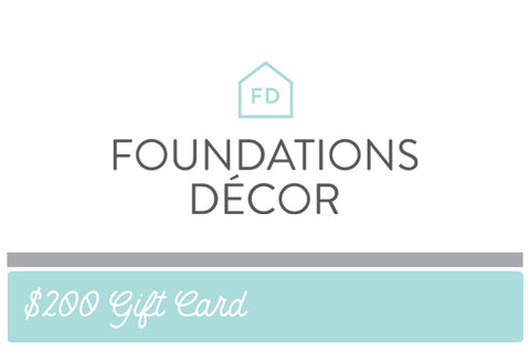 Foundations Decor Gift Card