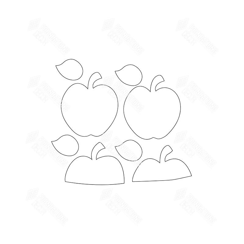 SVG File - Barrel Topper - September Apples