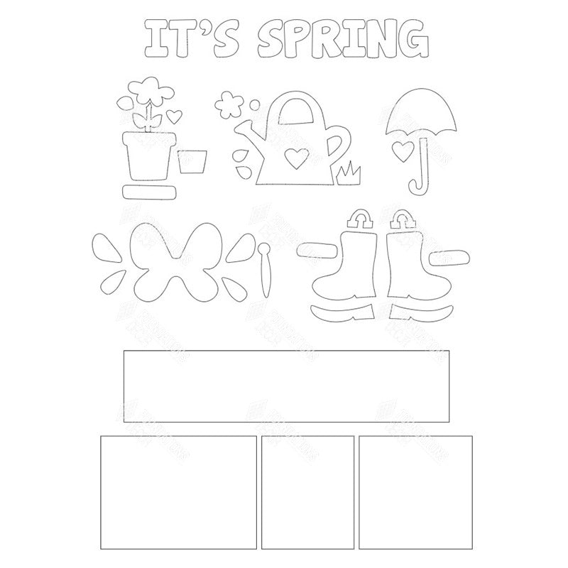 SVG File - Its Spring Shadow Box Kit