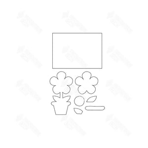 SVG File - Welcome Sign - Flower