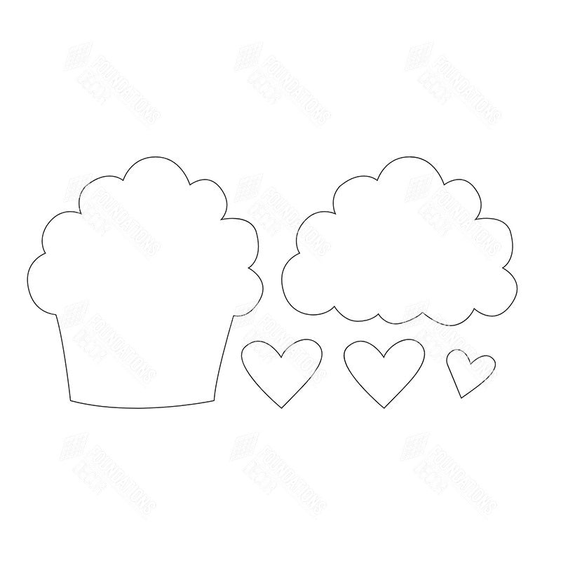 SVG File - Feb Cupcake