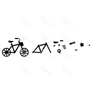 SVG File - Bicycle with wander tiles