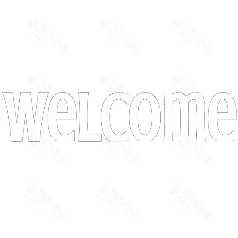 SVG File - "welcome" - thick letters, trendy font