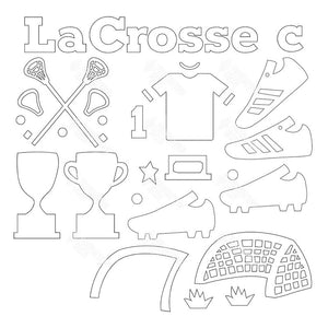 SVG File - LaCrosse Shadow Box Kit