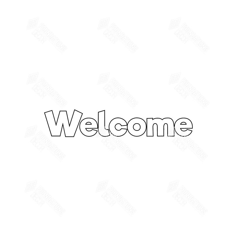 SVG File - Welcome Slat Sign