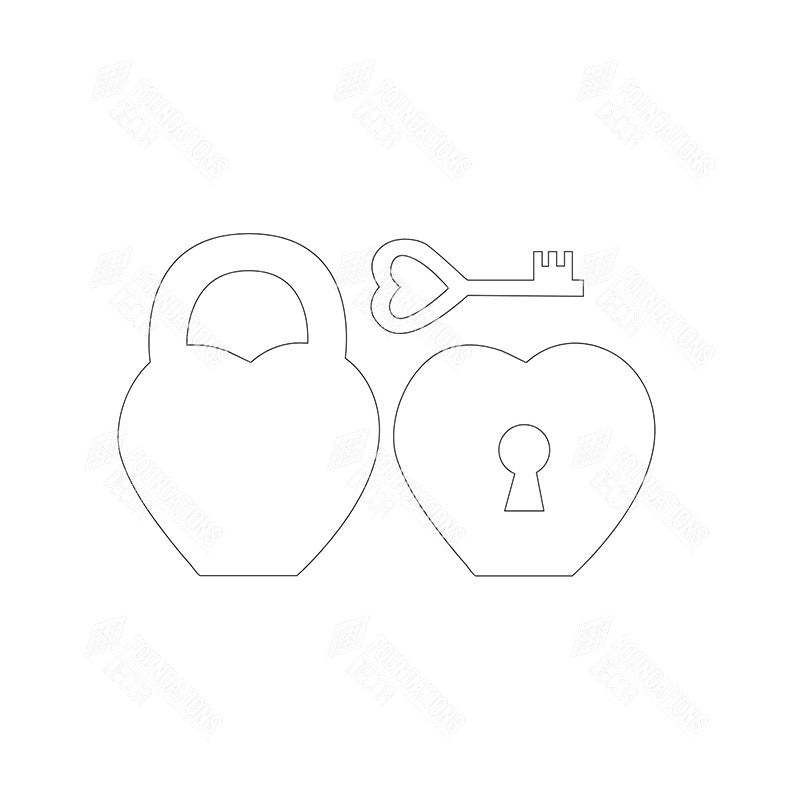 SVG File - Home - Feb "O" - Lock & Key