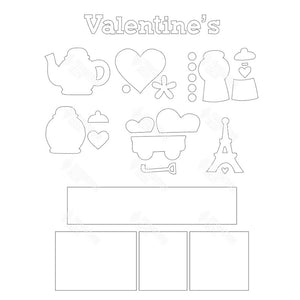 SVG File - Valentines Shadow Box Kit