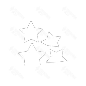 SVG File - Barrel Topper - July Mini Stars