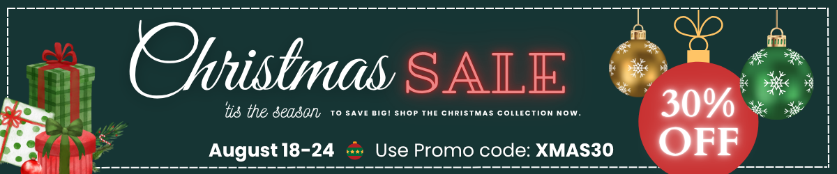 Christmas Sale 30% Off - Use code XMAS30