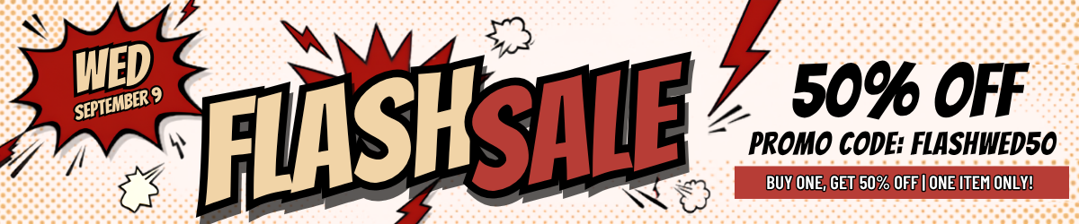 Flash Sale 50% Off